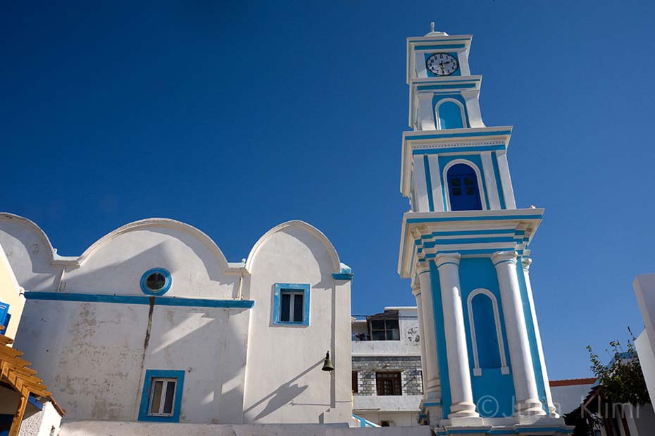 Agios Spyridon church, Bouka harbour Fry, Kasos island
