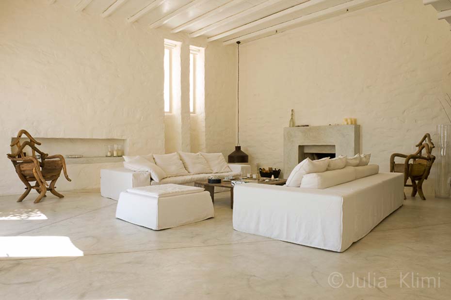 Total white living room