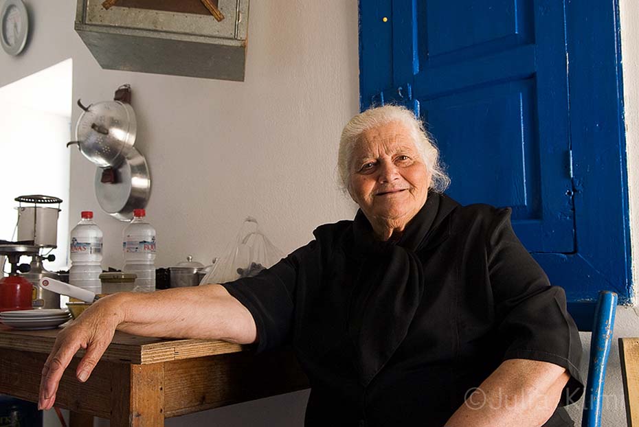 The hostess of the monastery of St. Mamas, Kassos island